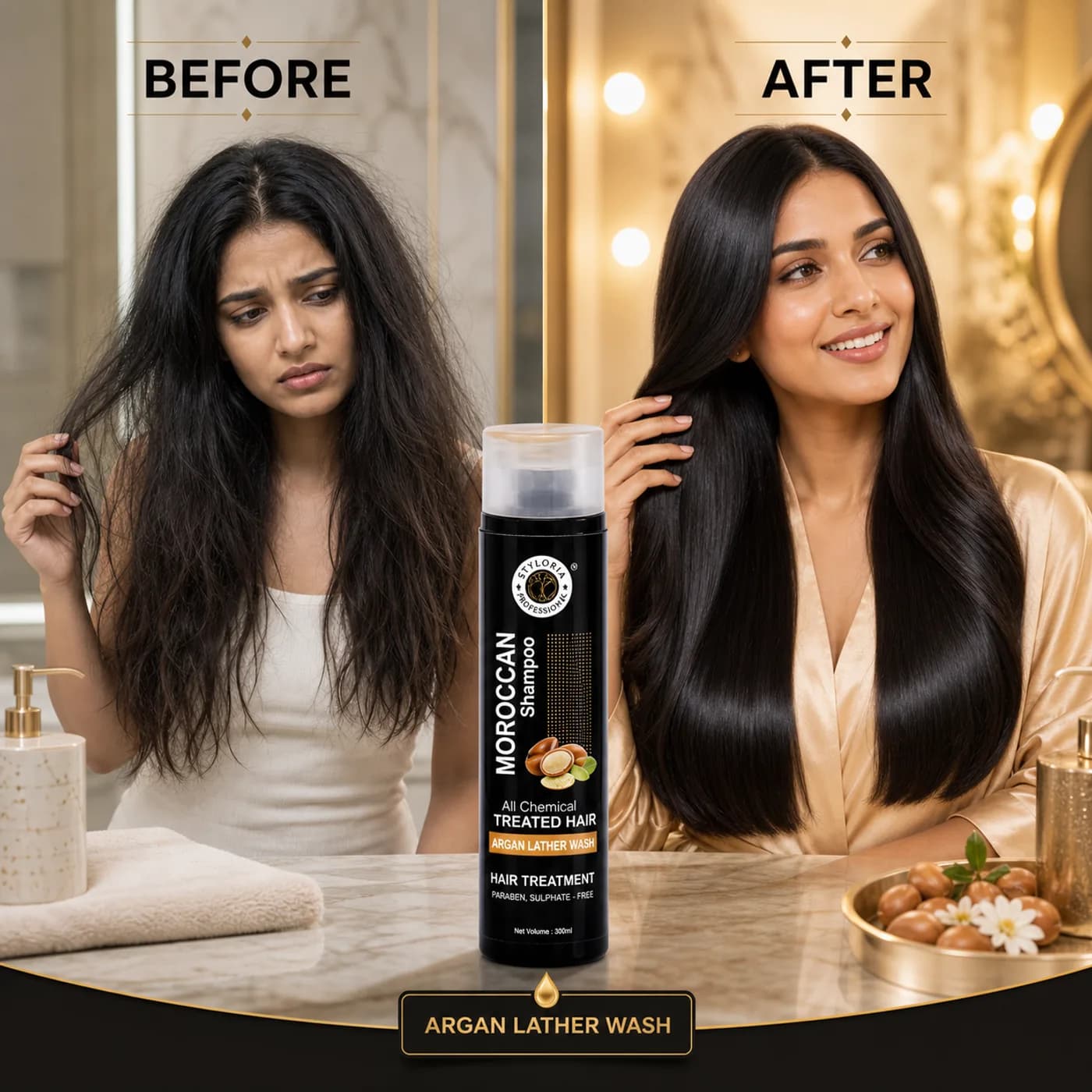 Styloria Professional Moroccan Shampoo 300 ml, image 4
