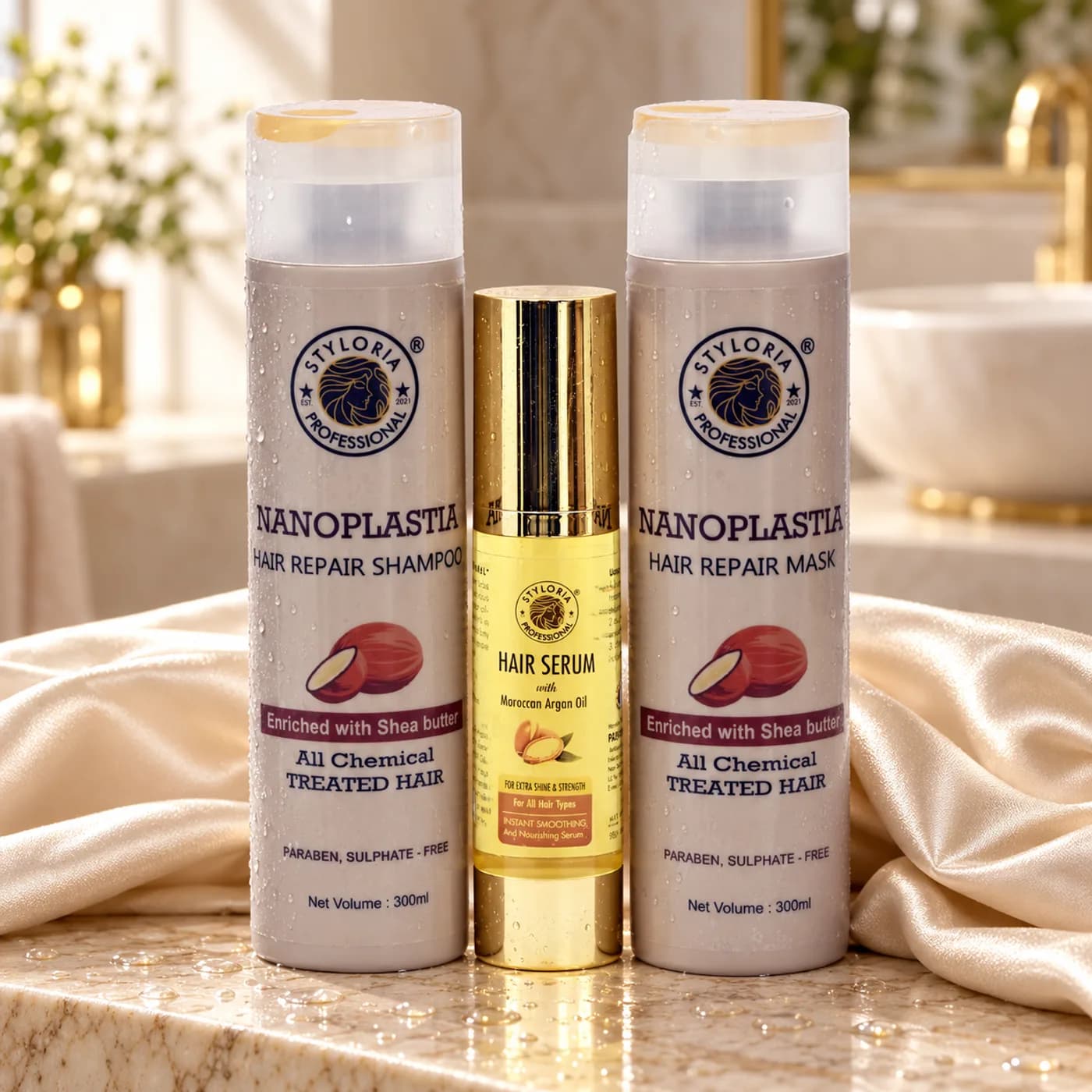Styloria Professional Nanoplastia Repair Trio 2 × 300 ml + 50 ml, image 2