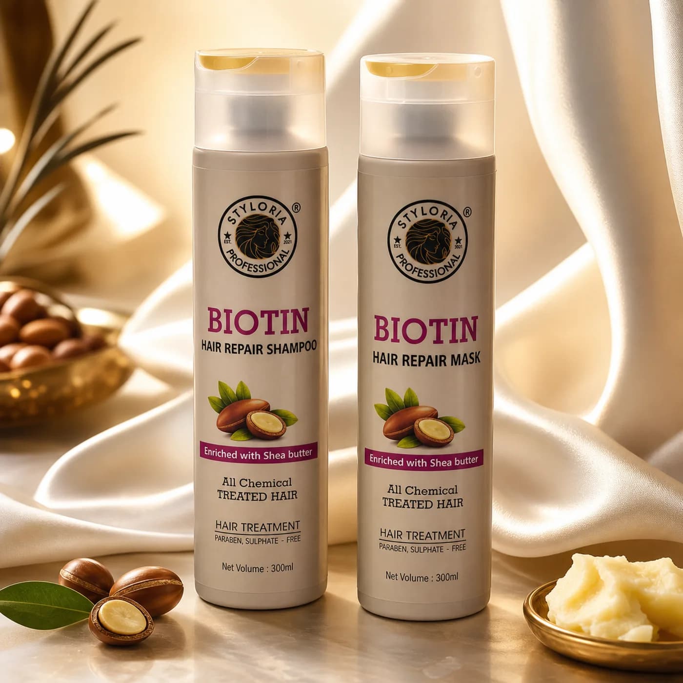 Styloria Professional Biotin Repair Duo 2 × 300 ml, image 2