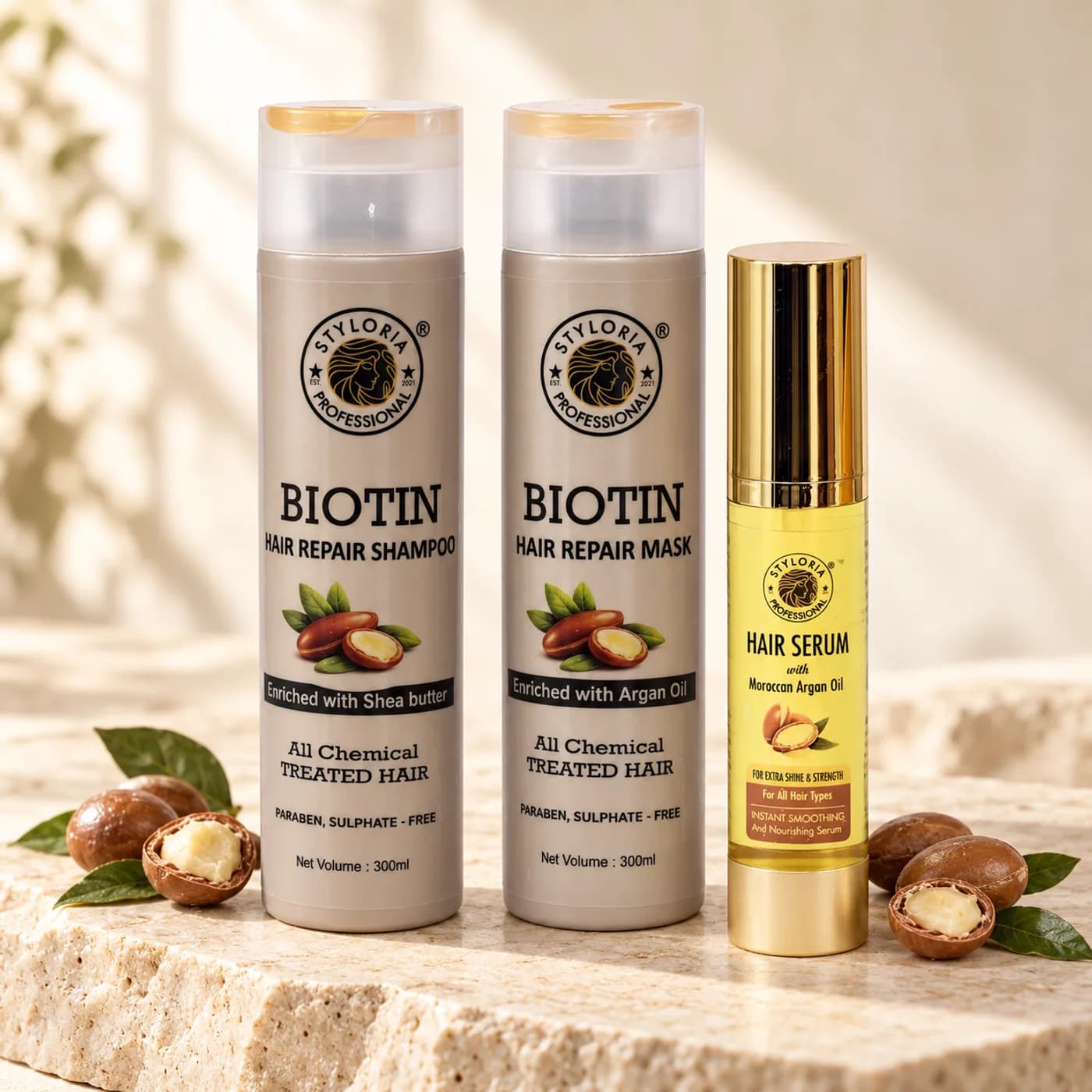 Styloria Professional Biotin Repair Trio 2 × 300 ml + 50 ml