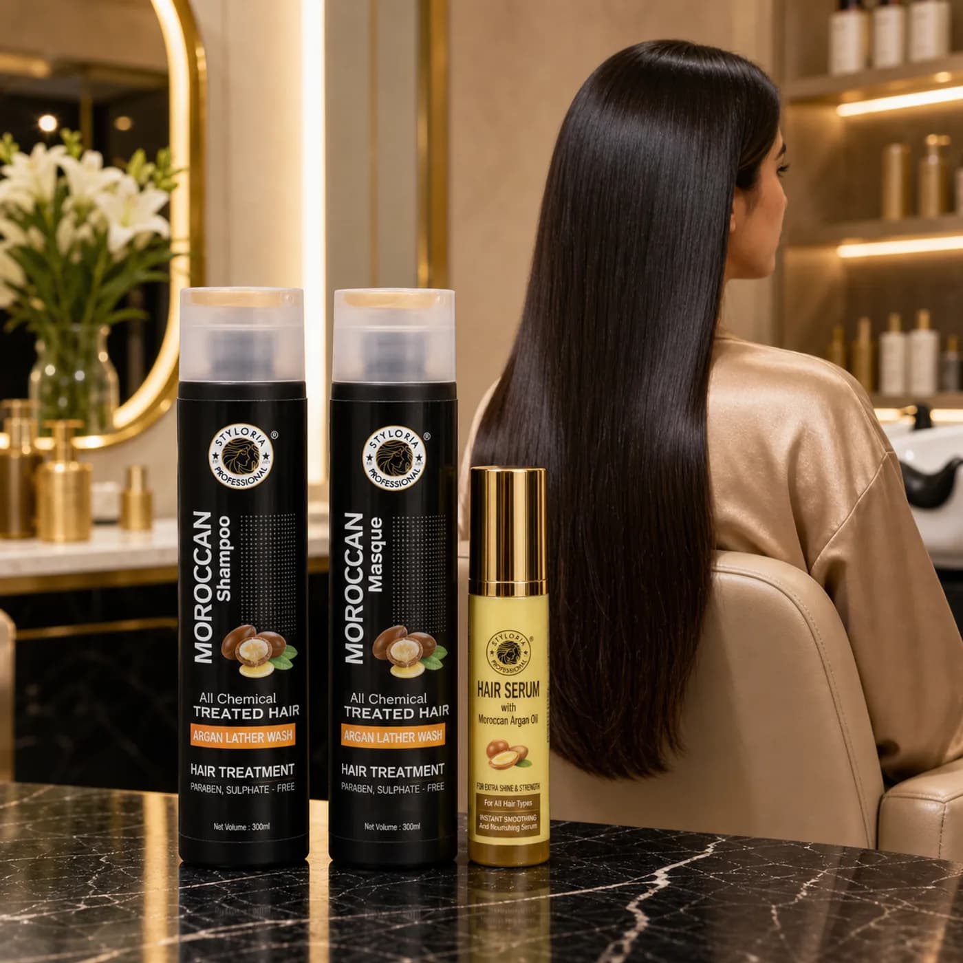 Styloria Professional Moroccan Argan Ritual 2 × 300 ml + 50 ml, image 5