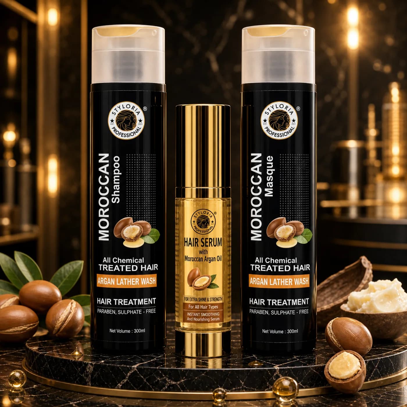 Styloria Professional Moroccan Argan Ritual 2 × 300 ml + 50 ml, image 2