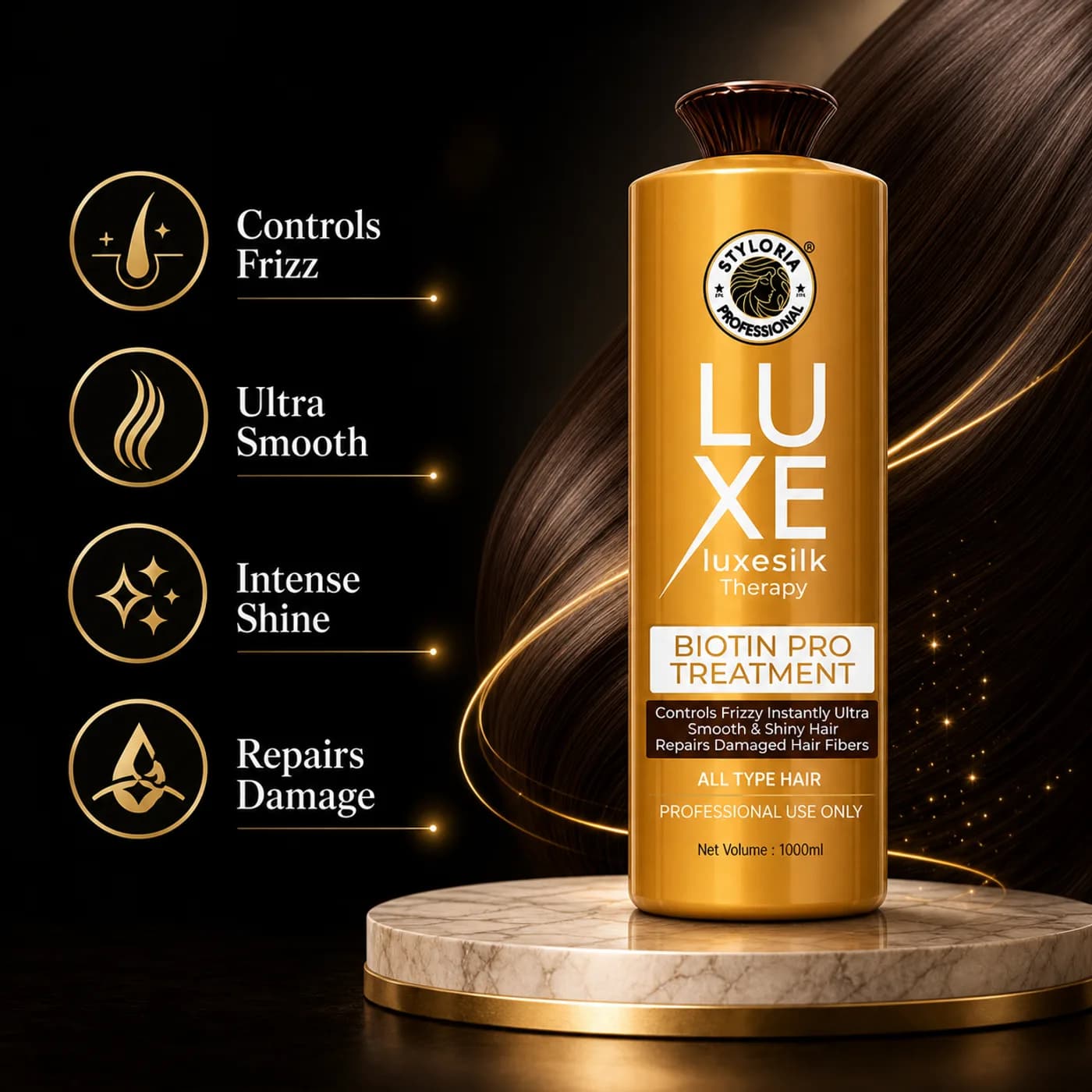 Styloria Professional Luxe Biotin Repair Kit 2 × 1000 ml, image 2