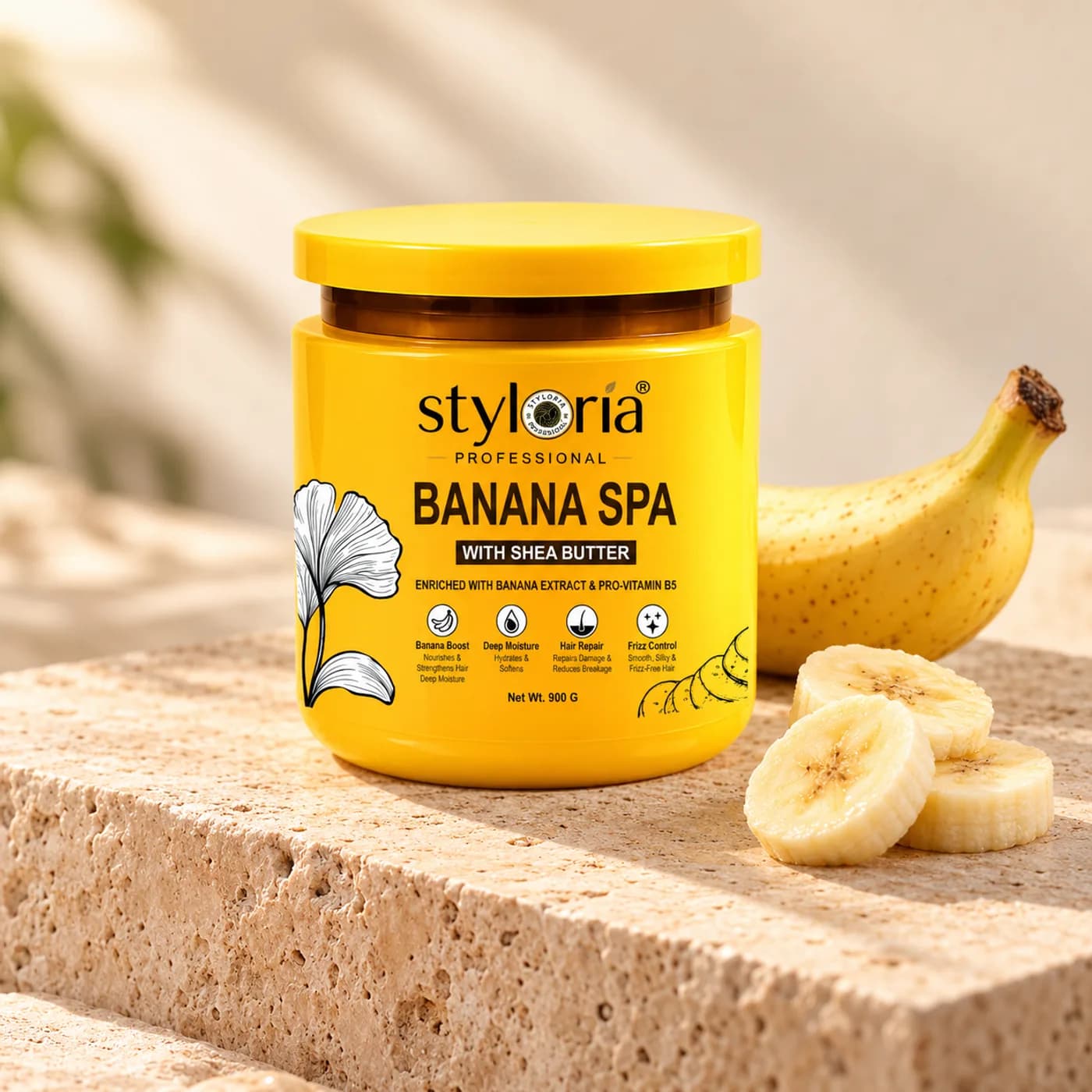Styloria Professional Banana Hair Spa with Shea Butter 900 g